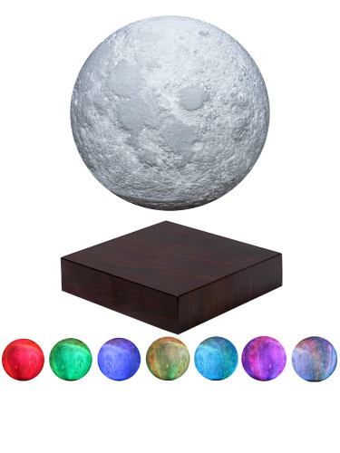 چراغ خواب ماه معلق مدل مولتی کالر یا rgb